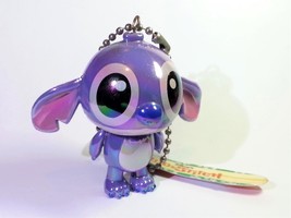 Disney Stitch Iridescent Jointed Figure Charm Keychain Key Ring 2000s From Japan - $18.90