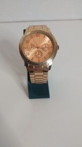 Unbranded Women&#39;s Gold Tone Watch Metal Band Large Face - $12.84