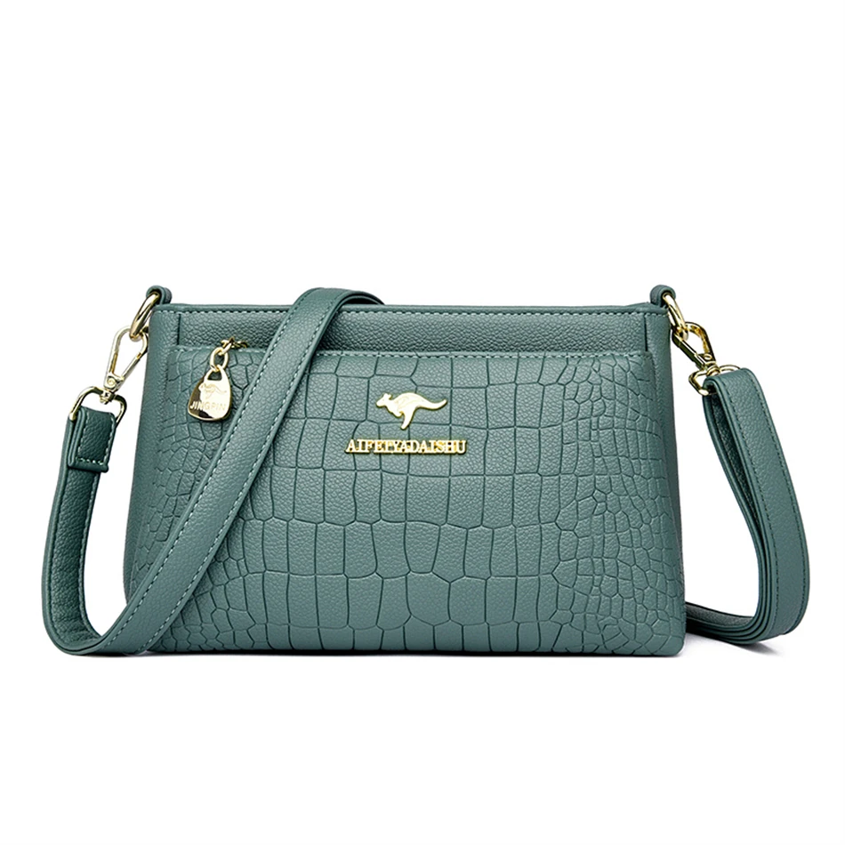 Crossbody Bags for Women High Quailty Leather Shoulder Messenger Bag Ladies Purs - £28.06 GBP