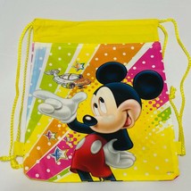 Micky Mouse Sling Tote Drawstring Backpack Sports Treat Bag Boys - £6.36 GBP