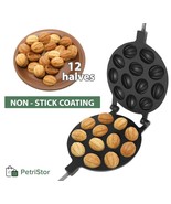 Walnut Cookie Mold Pastry Oreshki Nuts 12 Mold Skillet Non-stick Cookies... - £34.99 GBP