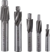 Powlab 5 Pc. Counterbore Set High-Speed Steel M3-M8 4 Flutes Hss-Al, Cas... - $53.36 CAD
