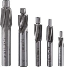 Powlab 5 Pc. Counterbore Set High-Speed Steel M3-M8 4 Flutes Hss-Al, Cas... - £25.14 GBP