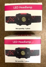 2x T Mobile Tuesdays LED Headlamp Multifunction Camping Hiking Night Light Set - £15.71 GBP
