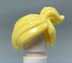 Blond Hair Side Pony Tail Piece For Rare Minifigures - $77.34 MXN