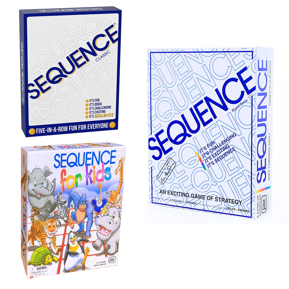 Sequence Game All English Series Puzzle Fantasy Gobang Board Game Party Game - £26.87 GBP+