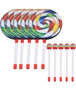 A Pack Of Five Bqlzr 7.9&quot; Lollipop-Shaped Hand Drums For Percussion Inst... - £44.83 GBP