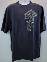 Vintage Men&#39;s Enyce Clothing Co. Black Cotton T-Shirt XL Studded Logo - $19.79