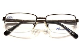 Safilo Elasta 7171 Semi Rimless Rectangle Metal Eyeglass Frames Made In ... - £46.71 GBP