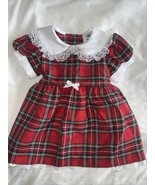 Glen Appin of Scotland Tartan Dress 0-6 Months Baby Girl Christmas - £18.61 GBP