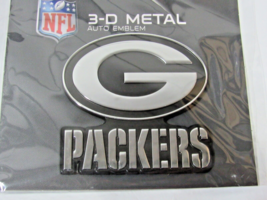 NFL Green Bay Packers Auto Emblem Solid Metal Chrome by Fanmats - £15.65 GBP