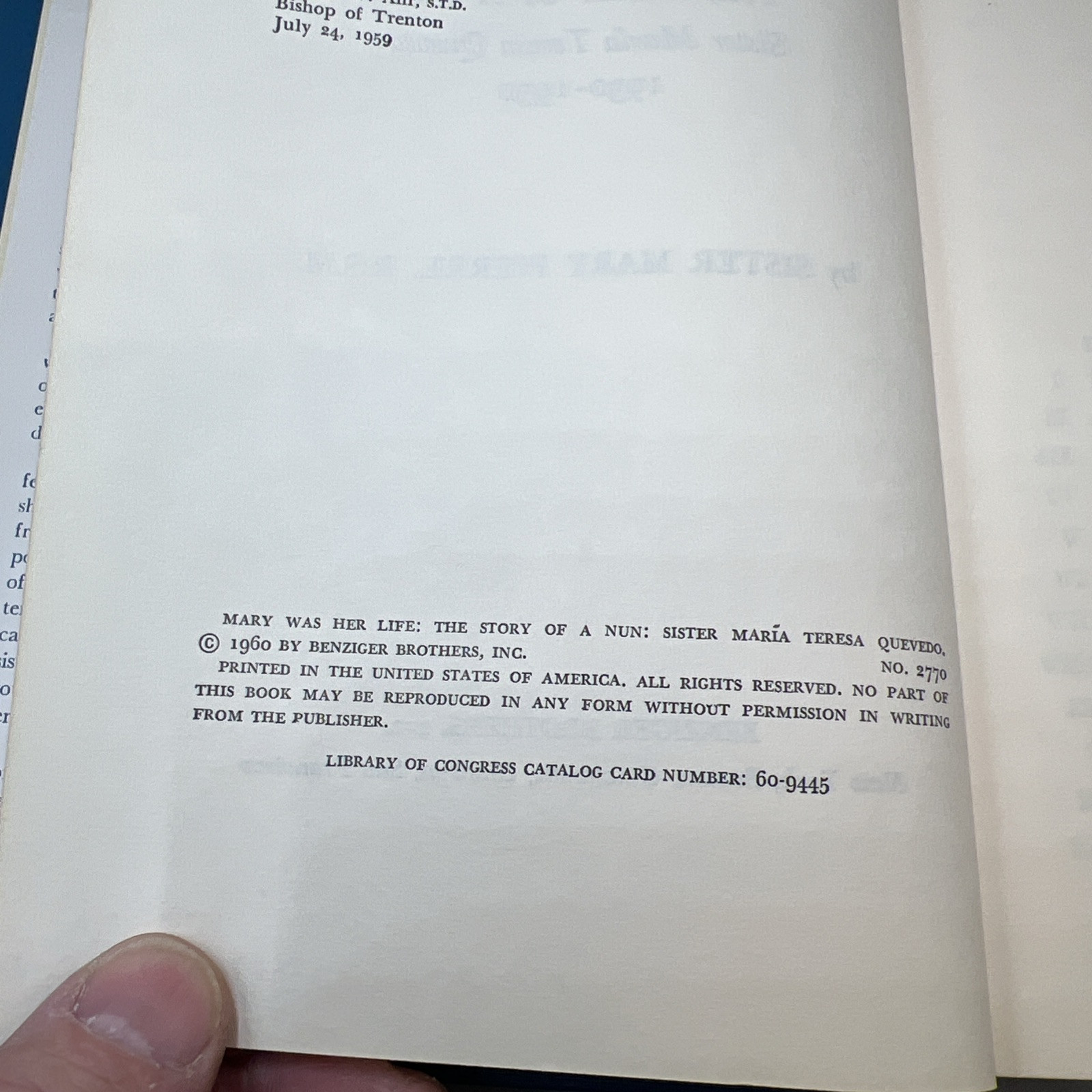 Mary Was Her Life: The Story of a Nun, Sister Maria Teresa Quevedo, 1930-1950 Item image 14
