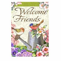 Ashland Welcome Friends Spring Garden Flag-Single Sided,12.5&quot; x 18&quot; - $13.54 CAD