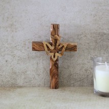 6&quot; Dove Wall Cross Made in Jerusalem, Holy Land, Jesus Christ Crucifix, ... - £31.59 GBP