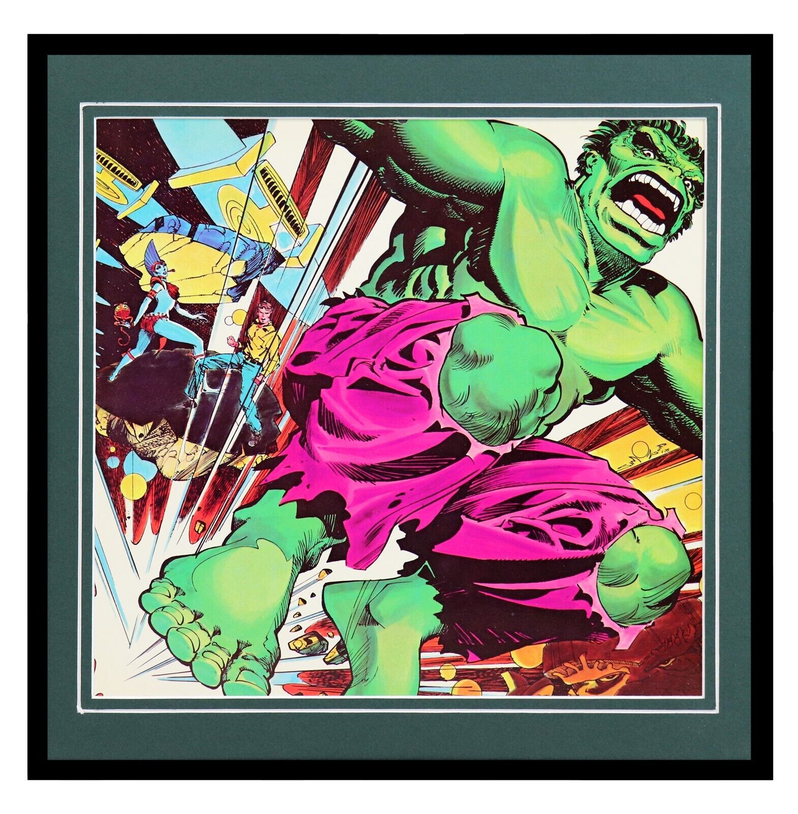Primary image for VINTAGE 1979 Marvel The Incredible Hulk Framed 12x12 Poster Display