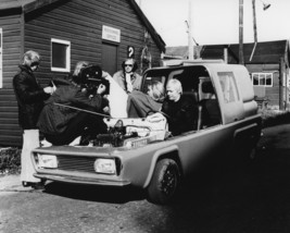 Ed Bishop and Wanda Ventham in UFO filming scene in S.H.A.D.O. Jeep 8x10 Photo - £6.38 GBP