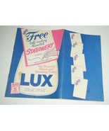 Vintage Lux Soap Flakes Dish Detergent Soap Promo Stationery Self Sealin... - £7.13 GBP
