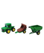 ERTL John Deere Diecast Metal Tractor w/ Trailers Plastic Kids Toys Coll... - $22.07