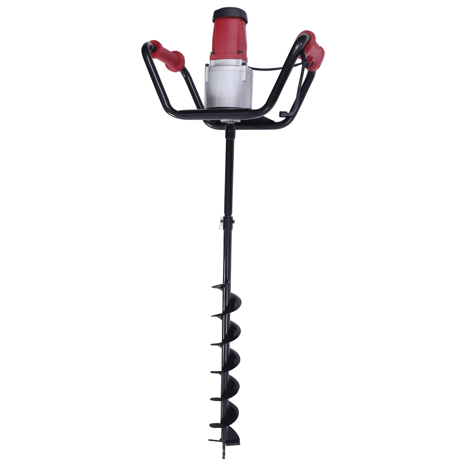 1.5KW Electric 1.6 Post Hole Digger hine Garden Adjustable Auger Drilling Kit 4&quot; - £271.70 GBP