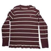 American Eagle Shirt Mens XL Vintage Fit Long Sleeve Pullover Thermal Maroon - £14.20 GBP