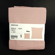 Ikea EBBATILDA Light Pink Pillow Cover 20x20&quot; New 405.308.18 - £10.27 GBP