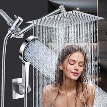 Shower Head,10 Inch Rain Shower Head with Handheld Spray Combo,3 Handhel... - £35.37 GBP