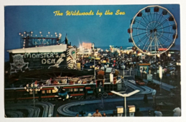 Wildwood By the Sea Boardwalk Monsters Den New Jersey NJ Tichnor Postcard c1970s - £15.96 GBP