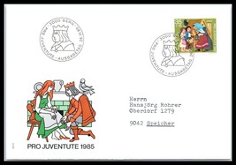 1985 Switzerland Fdc Cover - Pro Juventute - Fairy Tales, Bern &quot;1&quot; FL5 - £2.32 GBP