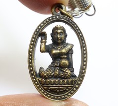 Nangkwak Blessed Amulet Lady Call Good Luck Money Thai Magic Nang Kwak Necklace - £38.84 GBP