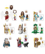 9Pcs Medieval Greece Twelve Olympians Minifigures Jesus Mary Zeus Mini B... - $26.89