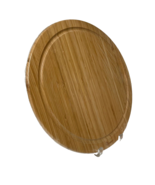 NuWave Oven Pizza Bamboo Wood Round Cutting Board 14 Inch New Sealed - $18.68