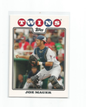 Joe Mauer (Minnesota Twins) 2008 Topps Card #33 - £3.91 GBP