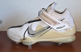 Mike Trout 27 Sz.11.5 Cleats Baseball Nike Force Zoom White Black C13134... - $546.38 MXN