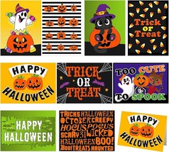 72 Pcs Halloween Holiday Festive Greeting Cards for Halloween Party Supplies - £15.81 GBP