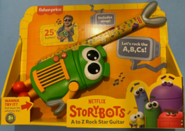 New Fisher Price Storybots A to Z Rock Star Guitar Musical toy Learning - £19.99 GBP