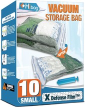 Vacuum Storage Bags, 10 Small Space Saver Vacuum Seal Bags, - £24.54 GBP