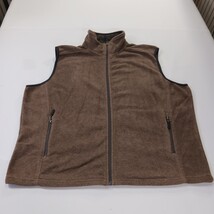 Stillwater Supply Co. Fleece Vest Jacket Men's Brown Mock Neck Full Zip Size XL image 8