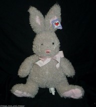Ganz Webkinz Fluffle Bunny Rabbit Pink Gray Baby Stuffed Animal Plush Toy Cl EAN - £29.14 GBP