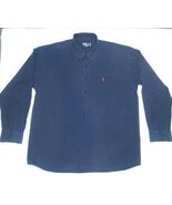 MEN&#39;S BLACK W/ RED EMBLEM RALPH LAUREN POLO SHIRT 2XL LONG SLEEVE POLO E... - $349.05 MXN