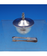 Faneuil by Tiffany and Co Sterling Silver Saccharin Dish Covered w/Tongs... - £147.23 GBP