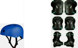 Kids Helmet Knee Elbow Wrist Pads Protector Gear Bike Skate Scooter Size... - €19,24 EUR