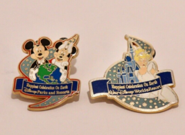 Disney Pin WDW Resort Happiest Celebration On Earth Cinderella Mickey Lot of 2 - £6.95 GBP