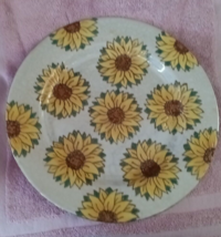 Toyo Trading Co JENA HALL Collectors Plate 10.5” Sunflowers Hand painted - £9.82 GBP