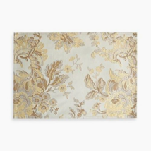 Waterford Marcelle Floral Ivory Silver Gold 3-PC Placemat Set - $60.00