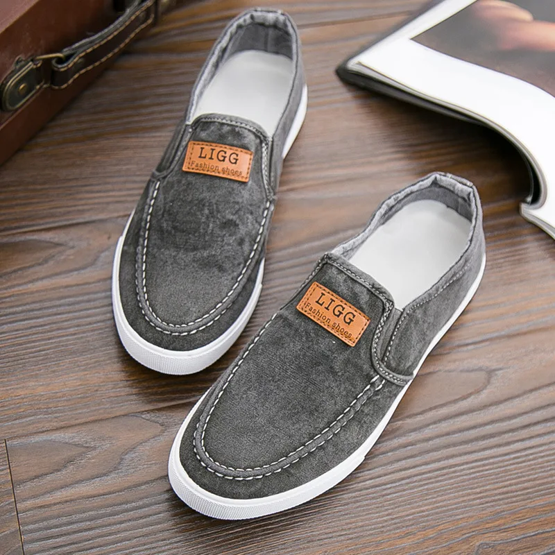 Best Sneakers Men&#39;s Casual Shoes  Canvas Denim  Men Wal Flats 2024 Spring Summer - £79.67 GBP