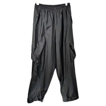 Stearns Mens Dry Wear Solid Black Cargo Rain Pants Size XL Pockets - £16.92 GBP