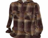 Carhartt Flannel Hoodie Shirt Woman’s Large 547 - £14.32 GBP