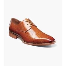 Stacy Adams Hobson Cap Toe Oxford Dress Shoes Tan Leather 25764-240 image 5