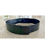 Vintage Armani Collezioni Wide Black Patent Leather Belt (S) - £56.96 GBP