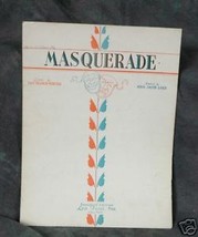 Masquerde by: P.F.Webster &amp; J.J.Loeb - £2.00 GBP